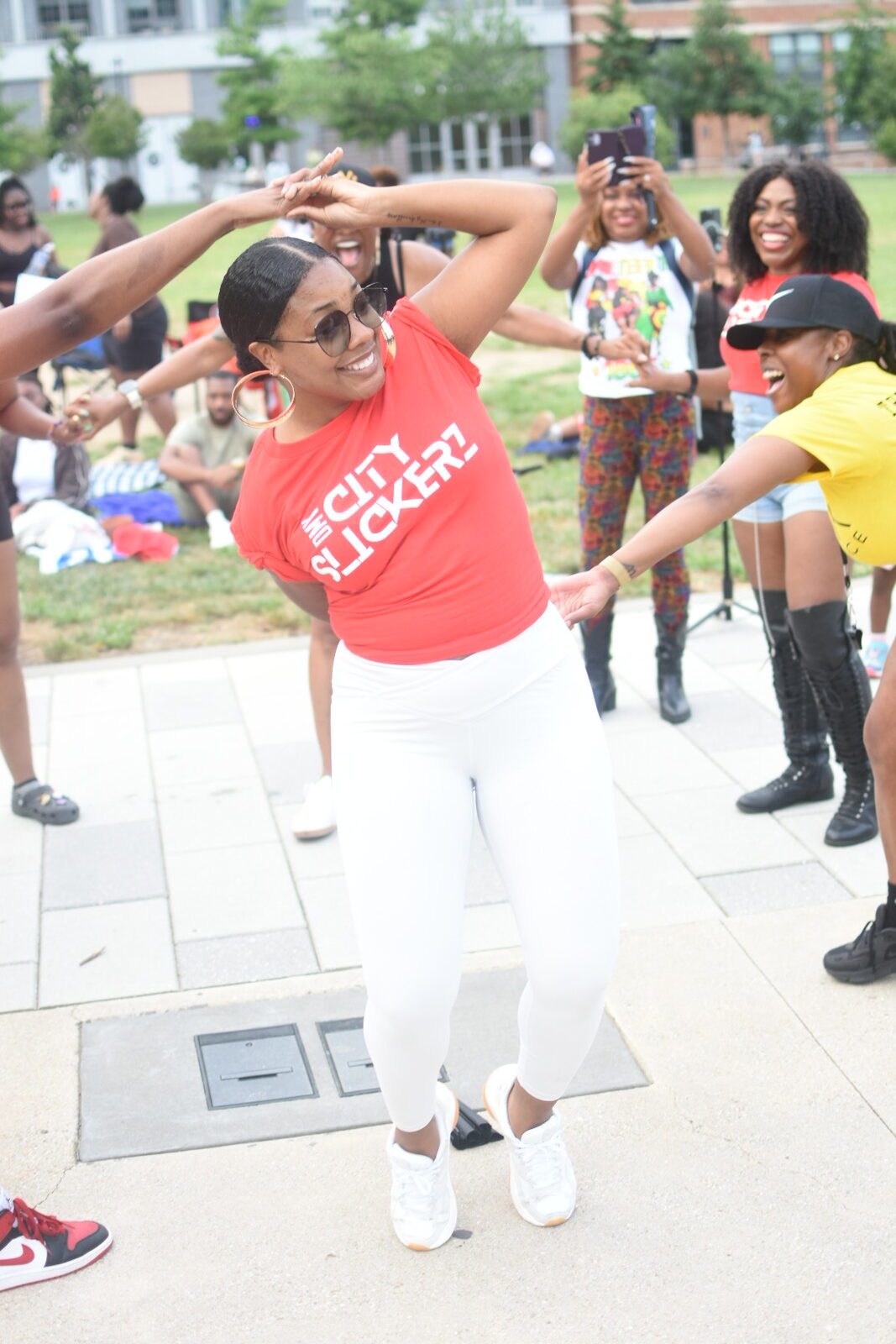 Cousin dancing at a DMV City Slickerz event